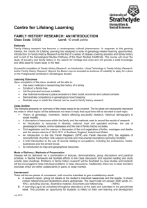 Family History Research an introduction (OS626) 15-16