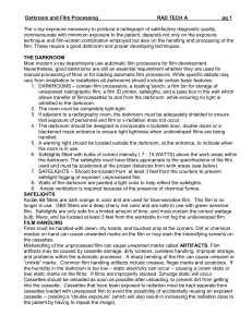 Darkroom and Film Processing