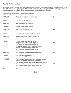 Hamlet - Act IV, iv analysis