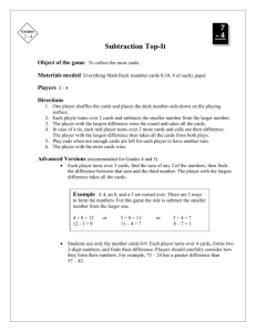 Addition Top-It Grades 1 – 5