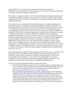 Journal Ranking - The Laboratory of Comparative Human Cognition