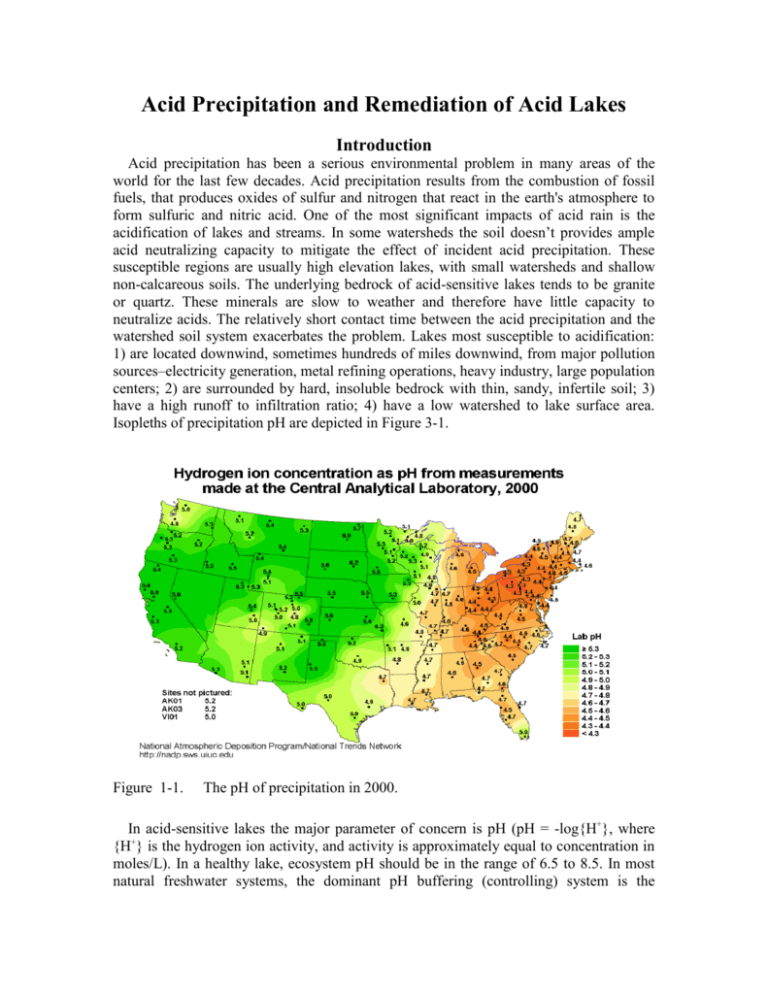 acid precipitation case study