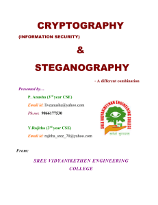 CRYPTOGRAPHY (INFORMATION SECURITY)