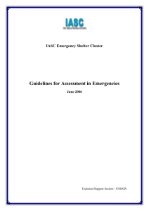 UNHCR, Handbook for Emergencies, 2nd edition, June 2000, Ch