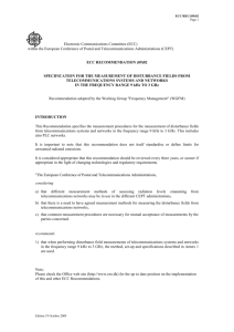 5 Disturbance emission measurements in the frequency range 30