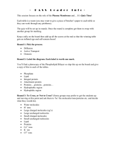 BIOLOGY- Plasma membrane (DOC 89KB)