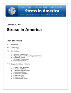 Stress in America - American Psychological Association