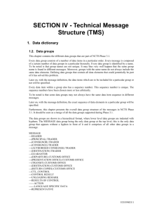 Section VII: Technical Message Structure