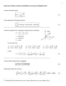 Tutorial on One-Electron Atoms