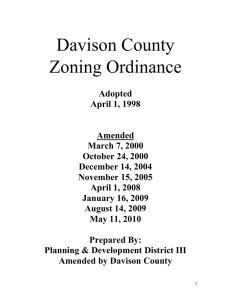 definitions - Davison County