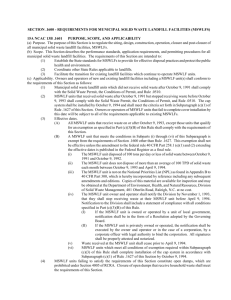 SECTION .1600 - REQUIREMENTS FOR MUNICIPAL SOLID