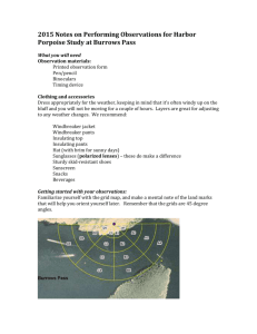 Porpoise Observation Protocol (2015 April 21).