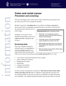 Colon and rectal cancer