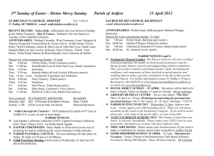 Divine Mercy Sunday Parish of Ardfert 15 April 2012