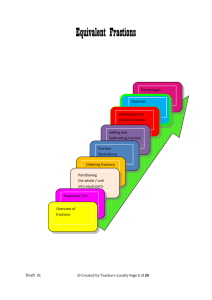 Teaching and learning plan on equivalent fractions