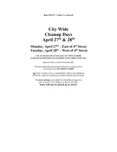 City Wide Clean-up - City of Lincoln, Kansas