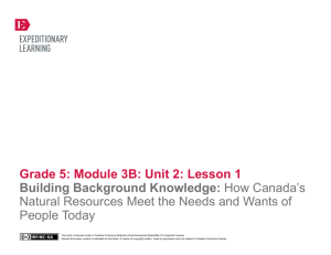Grade 5 Module 3B, Unit 2, Lesson 1