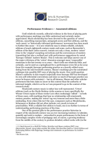 Performance Evidence 1 – Annotated editions