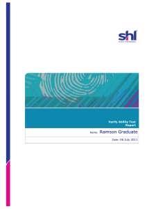 SHL Verify - Sample Report - Graduate - International English