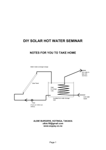 DIY Hot Water Seminar