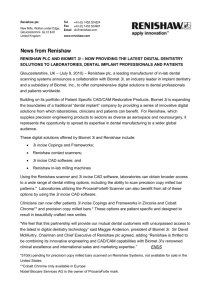 Renishaw plc and Biomet 3i