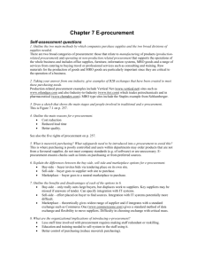 Chapter 7 E-procurement