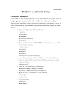 Introduction to Antimicrobial Therapy