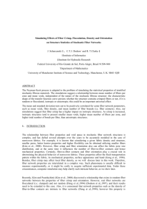 Modeling and Simulation of Planar Fibre Processes