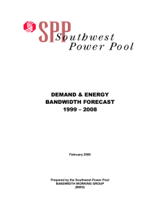 Demand and Energy Bandwidth Forecast 1999