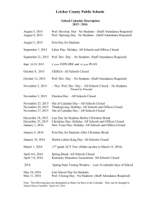 15-16 Calendar - Letcher County Schools
