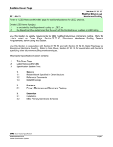 07 52 00 (07550) - Modified Bituminous Membrane Roofing