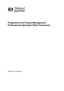 Programme and project management