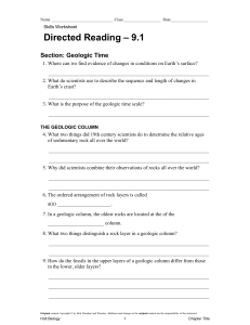 9.1 Directed Reading Guide