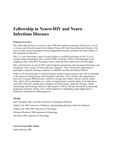 For information on about the Neuro/HIV fellowship