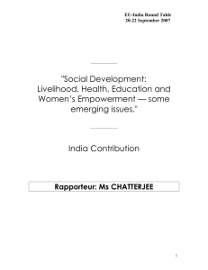 Social Development: - Economic and Social Committee