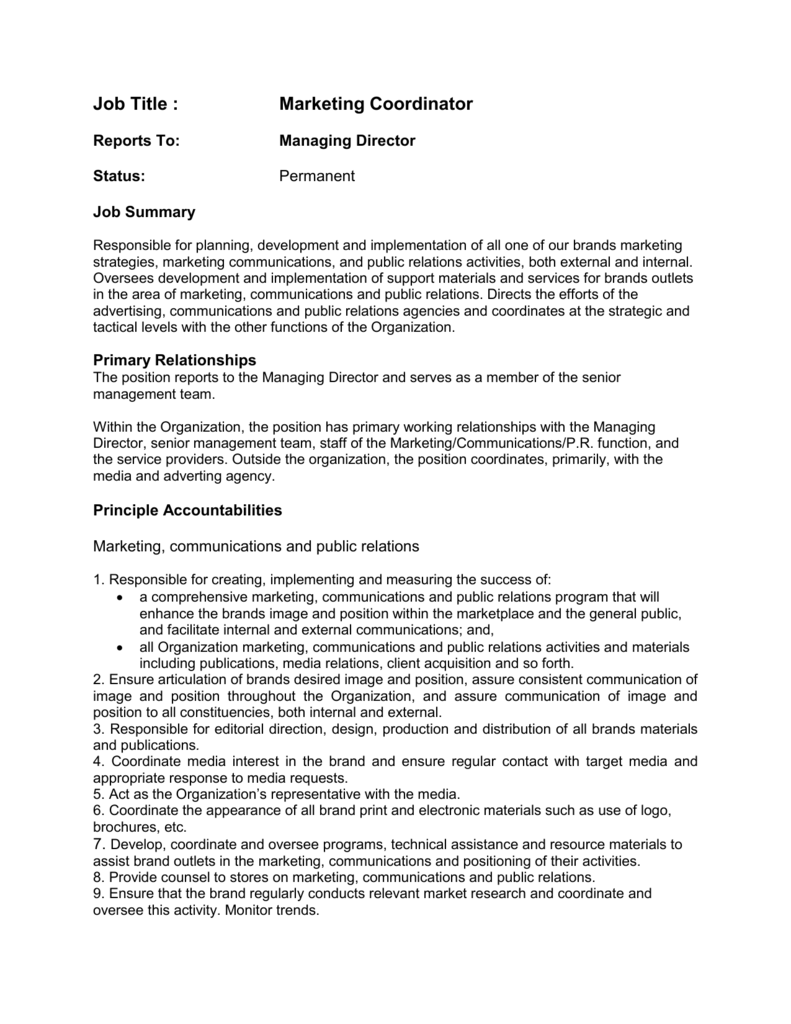 Managing Director Job Description Workable Product Management 