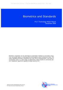 Biometrics and Standards