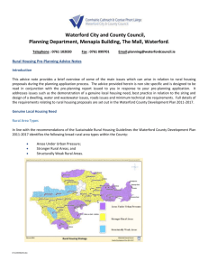 Rural Housing Guidance Notes - Waterford City and County Council