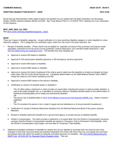 VERIFYING DISABILITY/INCAPACITY