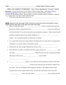 Marine Science: Ocean Currents