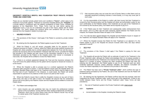 Terms and conditions - University Hospitals Bristol NHS Foundation