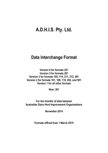 DIF2015v1.2 - Australian Dairy Herd Improvement Scheme