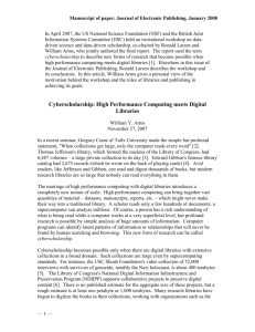Cyberscholarship - Cornell University
