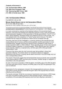 Contents of Document 4: (14) 3rd Generation Effects, 1998 (15) DES