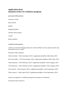 application form maumau writers-in-residence program