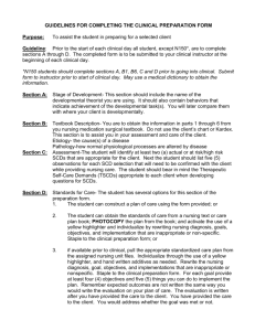 guidelines for completing the clinical preparation form