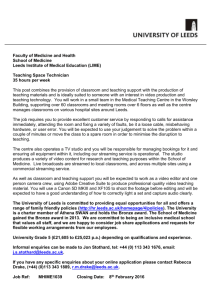 Job Description - Jobs at the University of Leeds