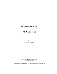An Exposition of Psalm 119