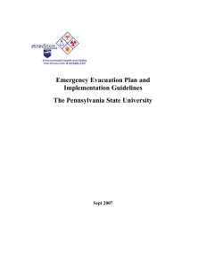 Emergency Evacuation Plan - Department of Electrical Engineering