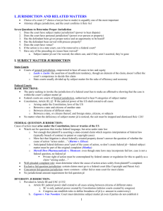 Civil Procedure Outline